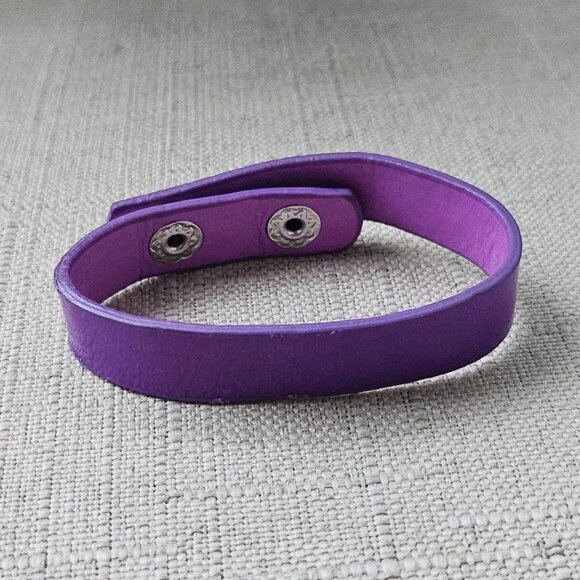 On the Verge Women Bracelet Purple Vegan Wrist Band Fashion Jewelry - Picture 4 of 10